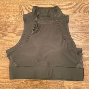Dark Green Sports Bra
